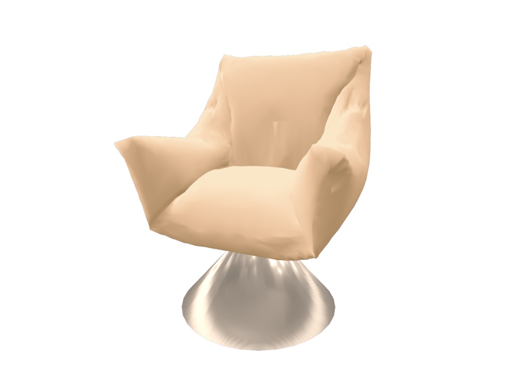 【VRChat向け】ふかふかの椅子 スモーキーカラー5色入り