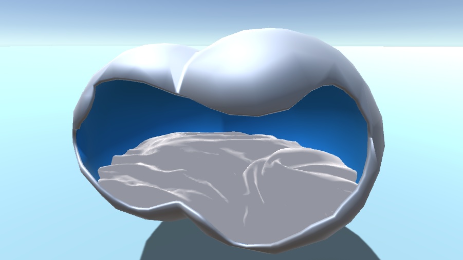 【無料 VRChat向け】近未来風ベッド