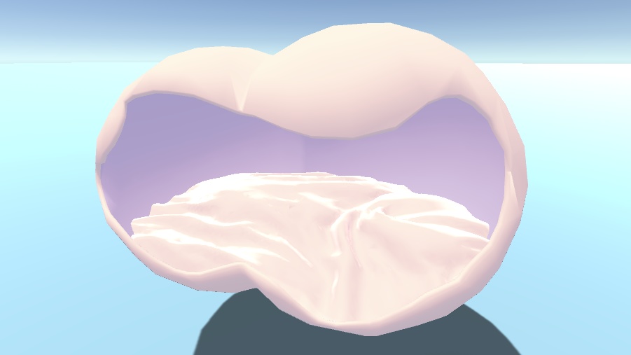 【無料 VRChat向け】近未来風ベッド