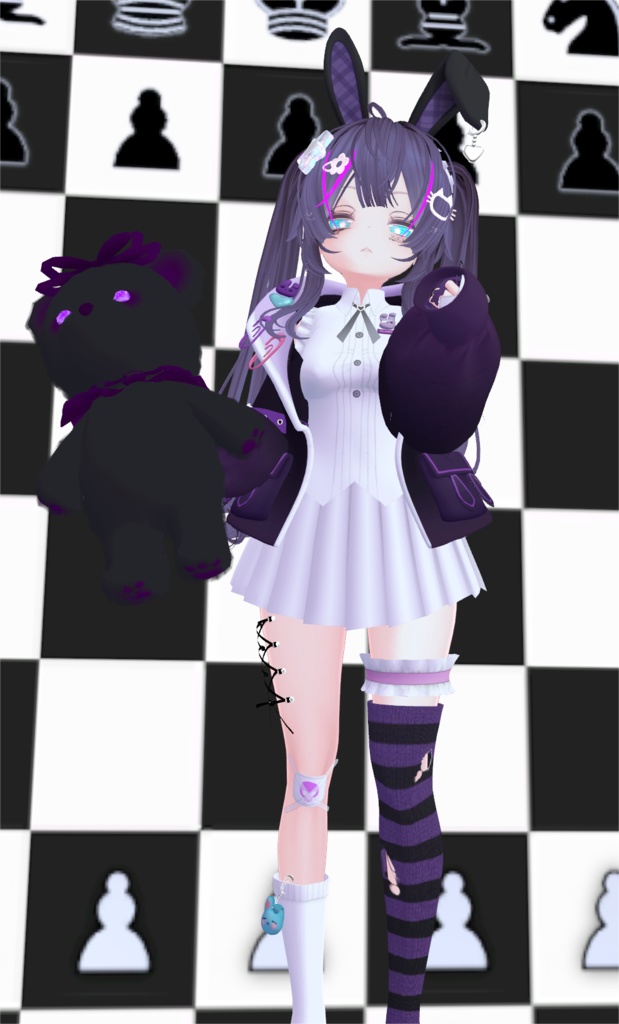 【セレスティア対応】パープルラビット VRC用