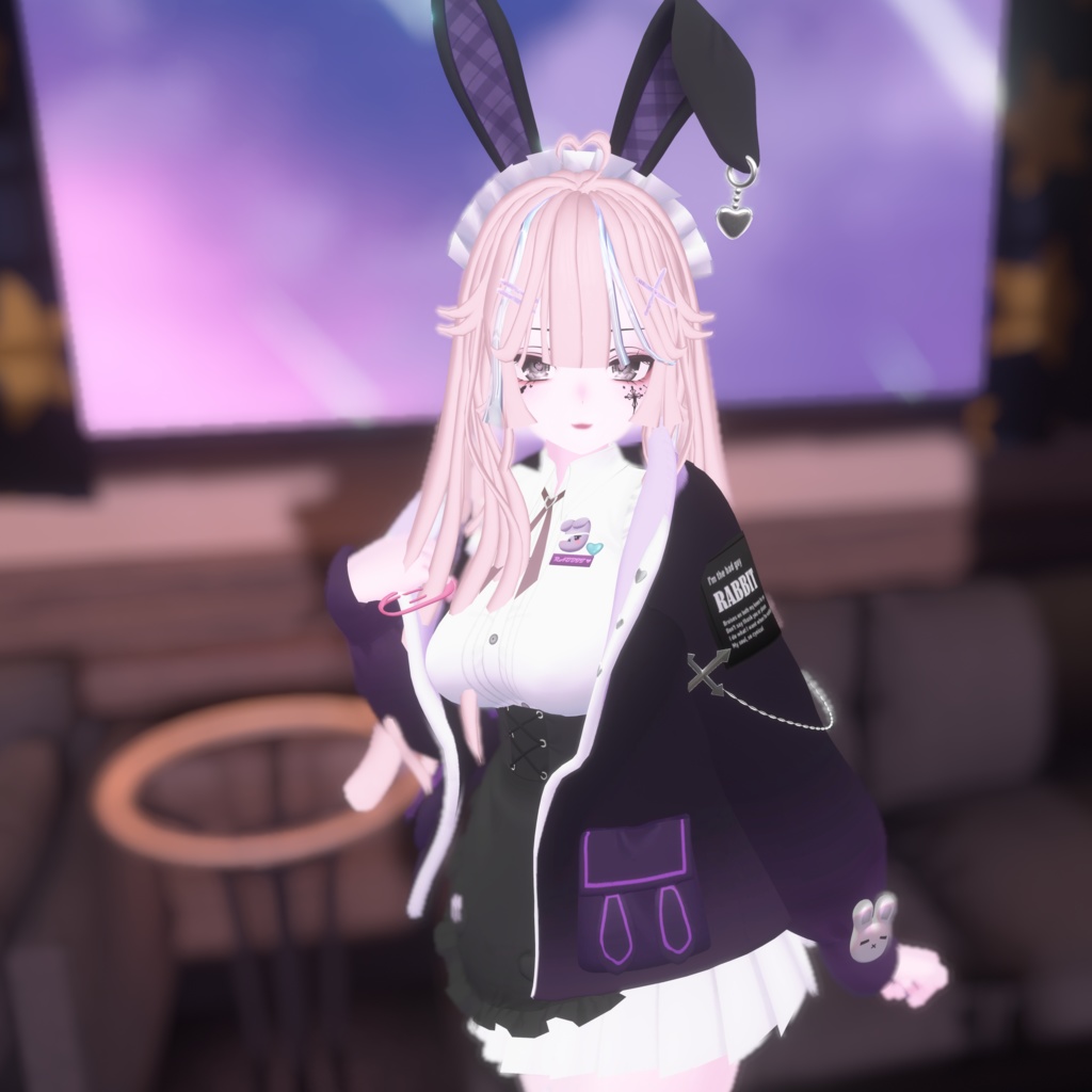 【セレスティア対応】パープルラビット VRC用