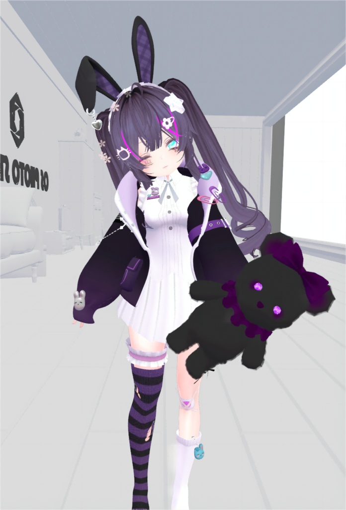【セレスティア対応】パープルラビット VRC用