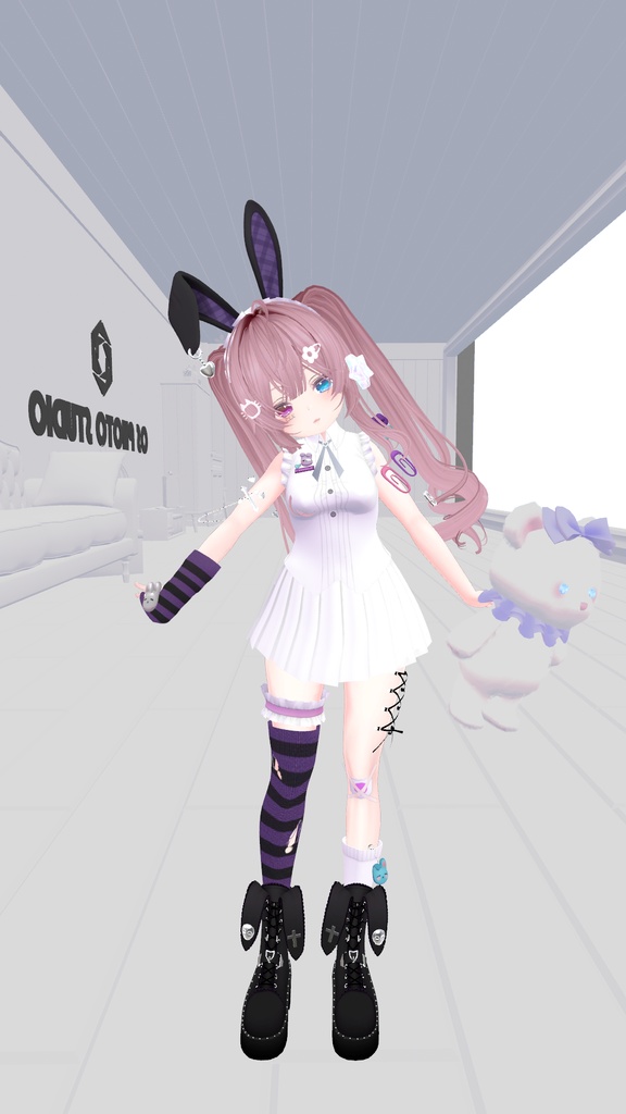 【セレスティア対応】パープルラビット VRC用