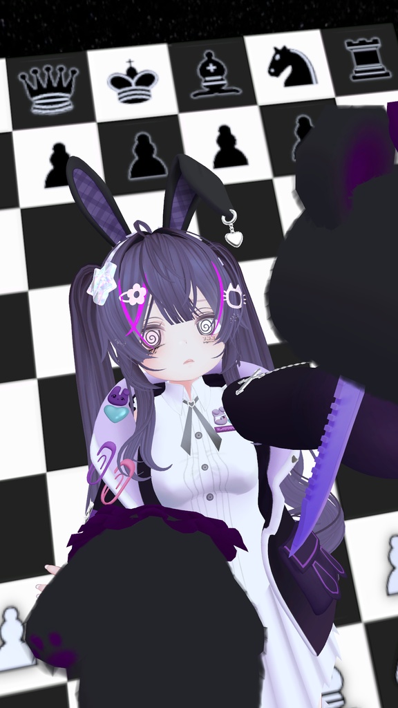 【セレスティア対応】パープルラビット VRC用