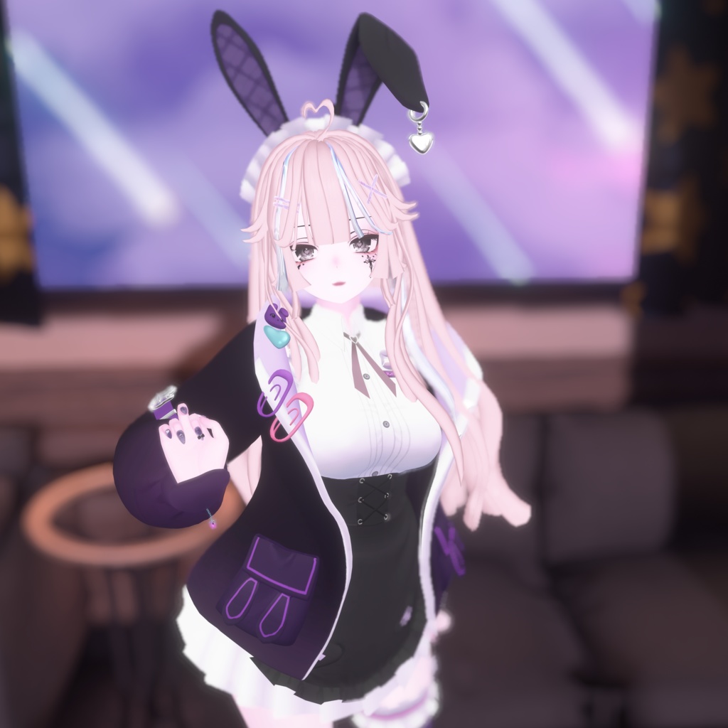 【セレスティア対応】パープルラビット VRC用