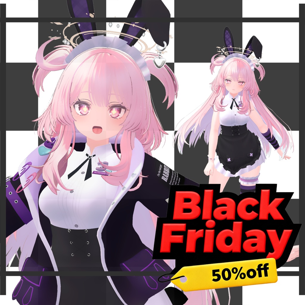 【セレスティア対応】パープルラビット VRC用