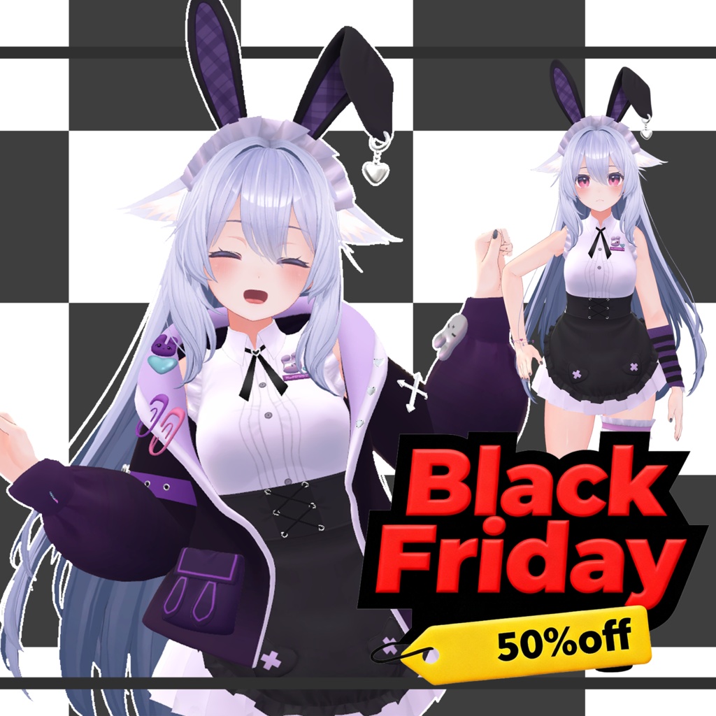 【桔梗ちゃん対応】パープルラビット