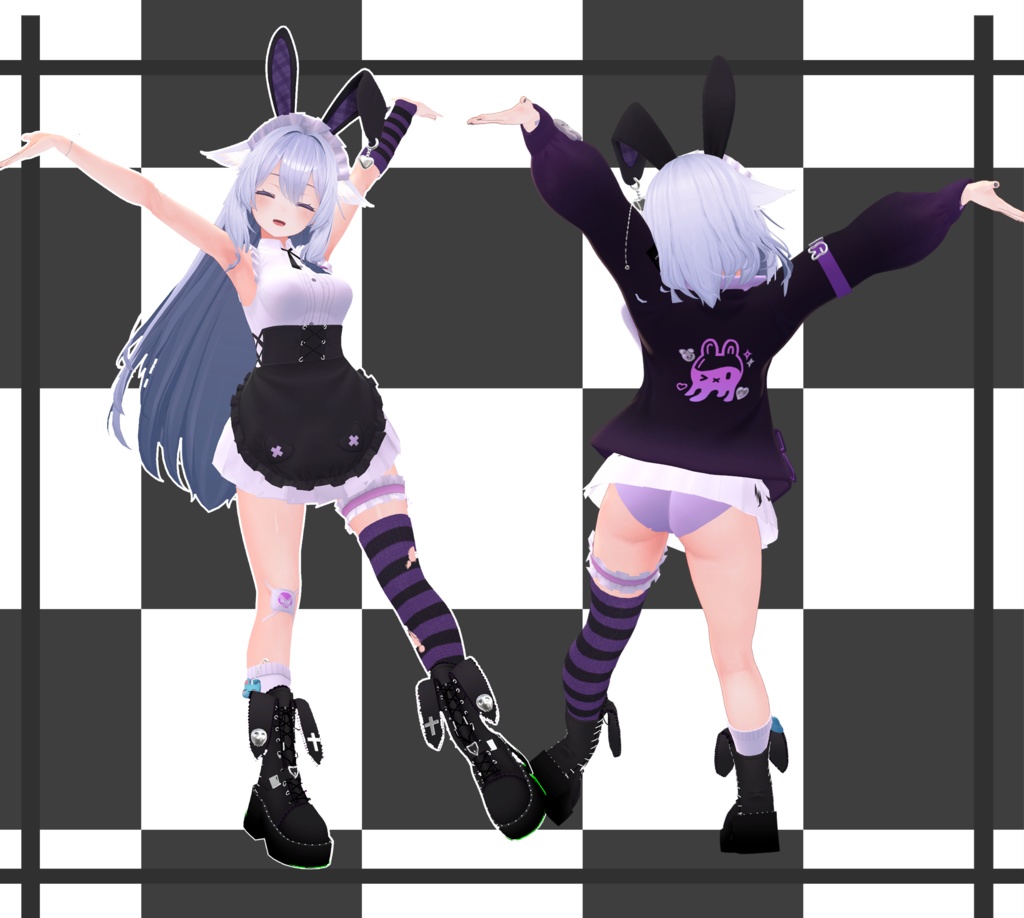 【桔梗ちゃん対応】パープルラビット