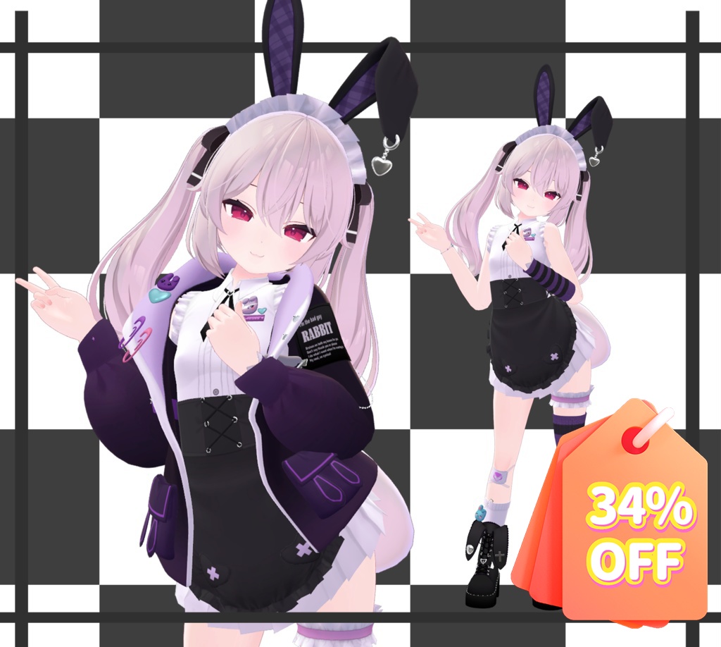 夏の割引セール 34%OFF!【カリン (Karin)】パープルラビット