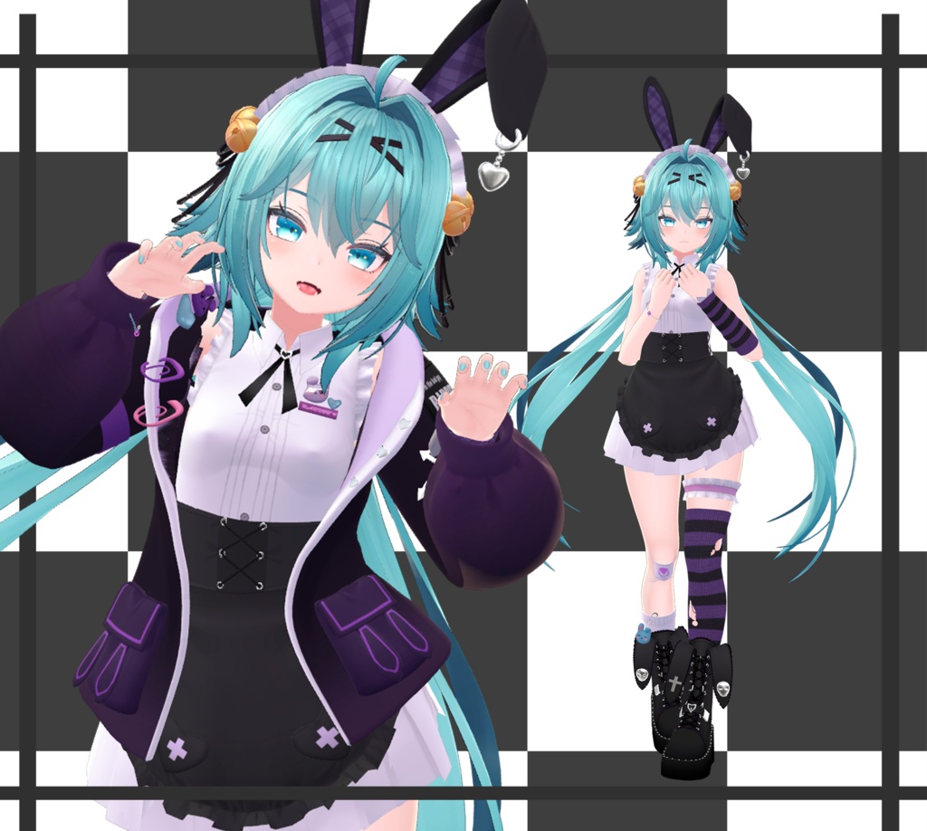 パープルラビット複数9アバター対応 ✨