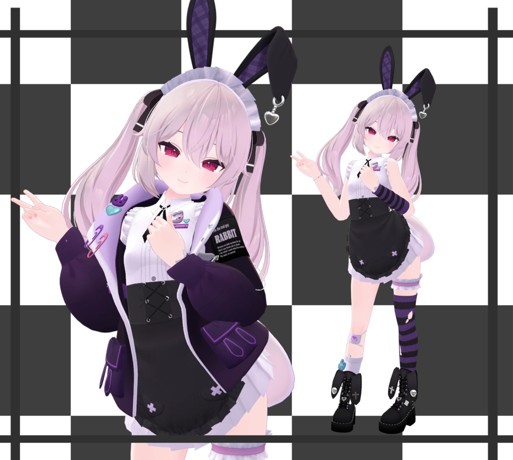 パープルラビット複数9アバター対応 ✨