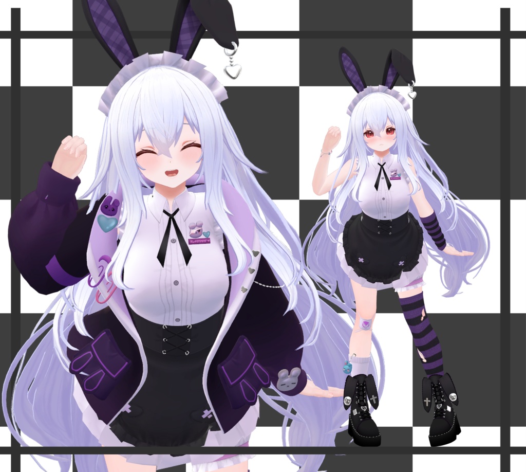 パープルラビット複数9アバター対応 ✨