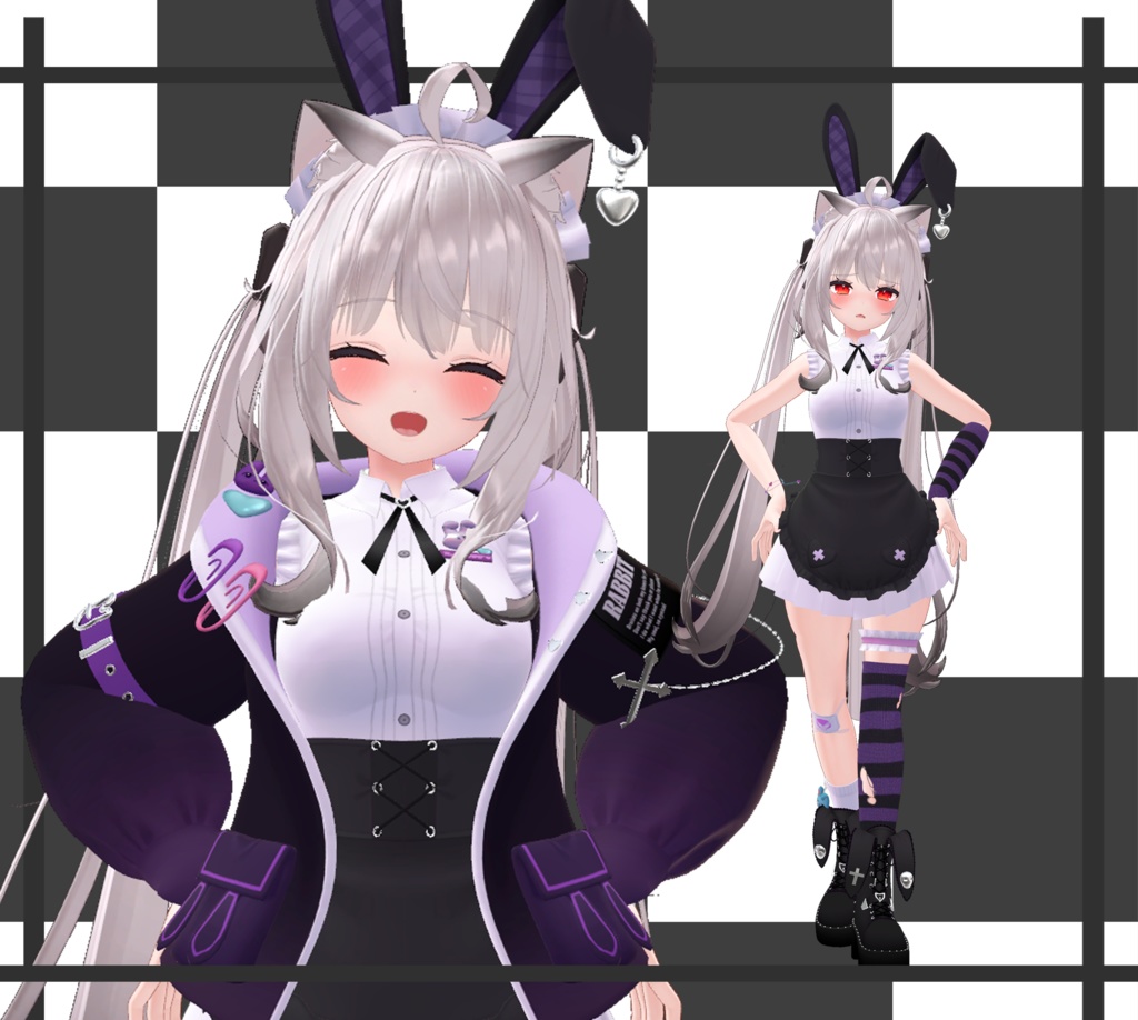 パープルラビット複数9アバター対応 ✨