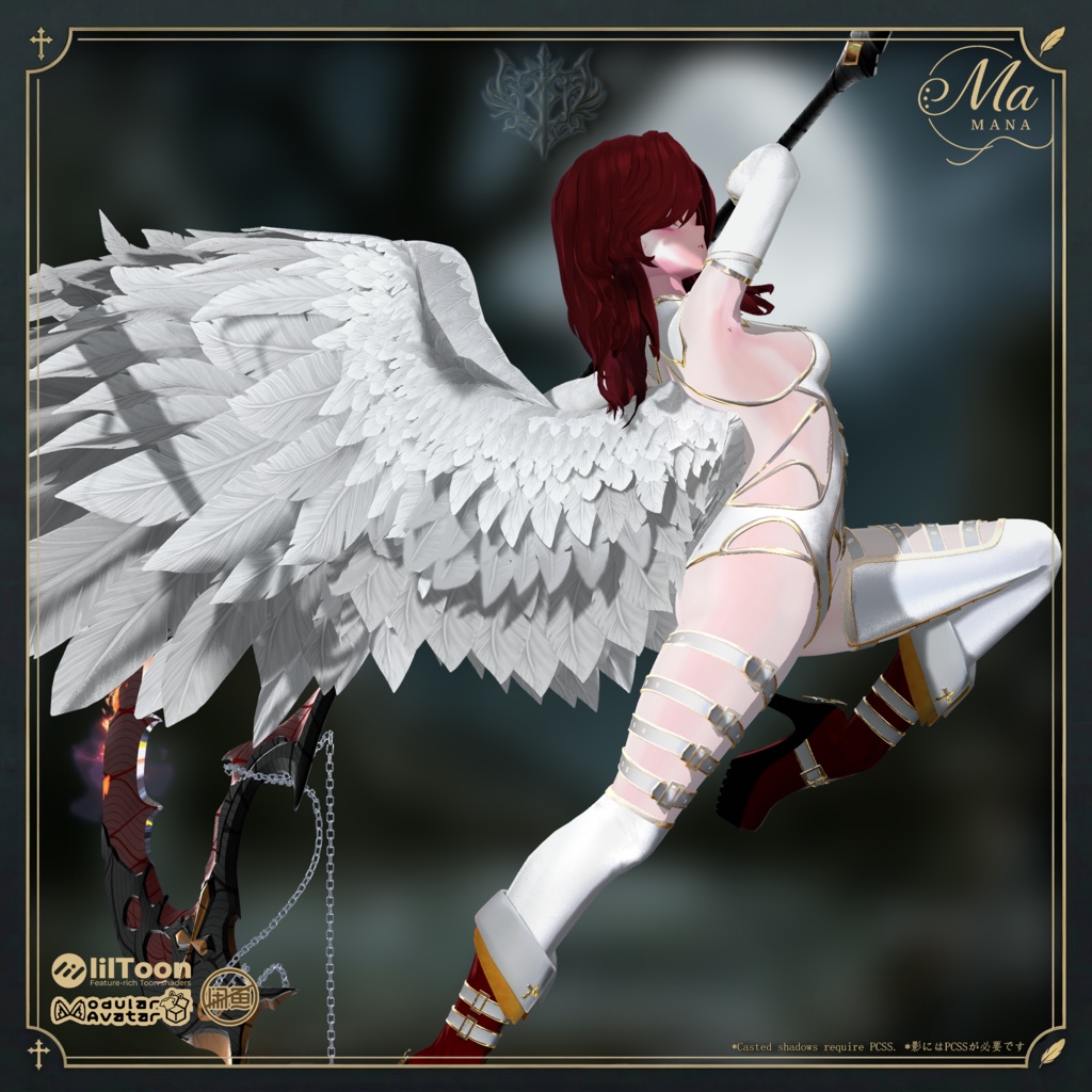 🐦⬛黒鴉の誓約✙【髪型付き衣装 / 12Avatar対応】