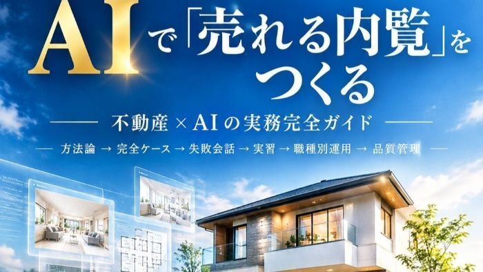 AIで「売れる内覧」をつくる ～販売図面1枚から、同じ1棟の「見る・歩く・理解する」を設計する～