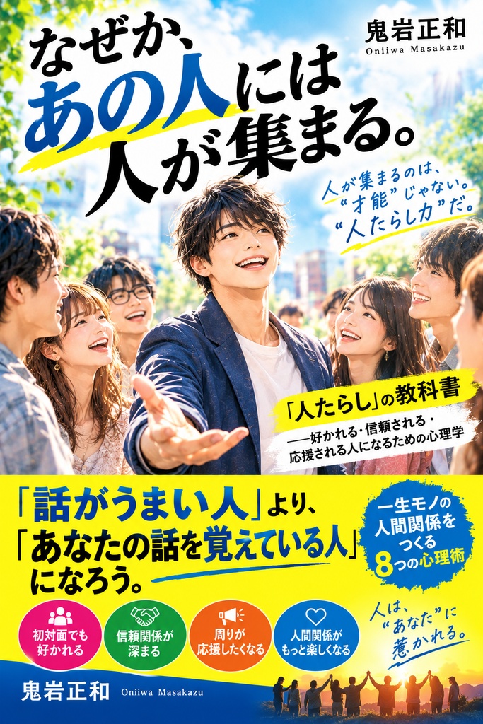 なぜか、あの人には人が集まる。『人たらし』の教科書――好かれる・信頼される・応援される人になるための心理学
