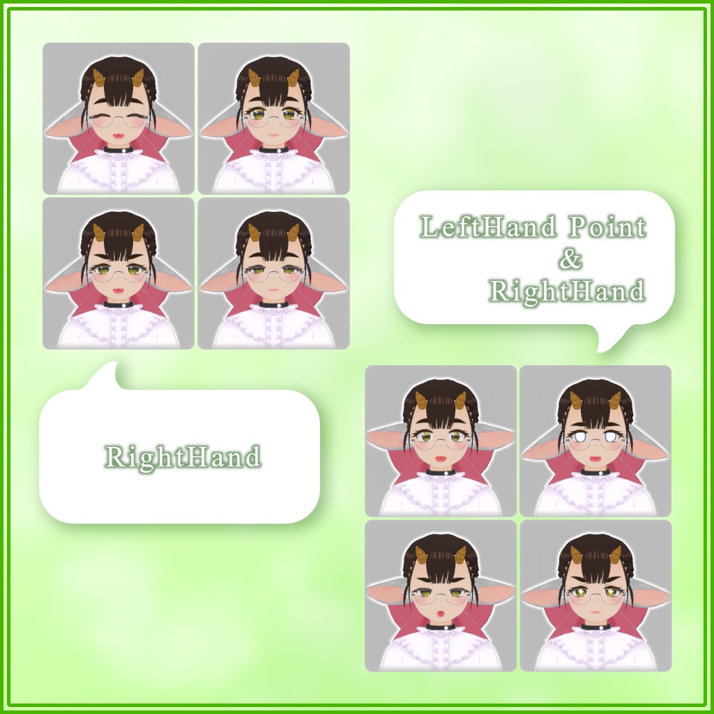 VRChat想定3Dモデル「やいゆ」