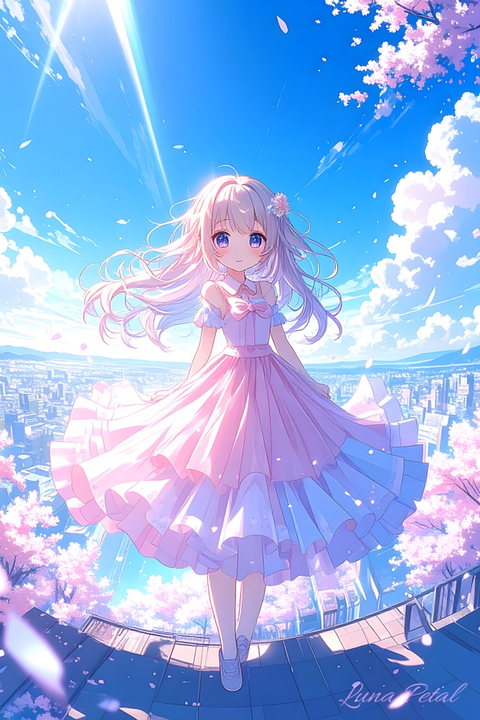 幻想少女 No.04「桜空の少女」