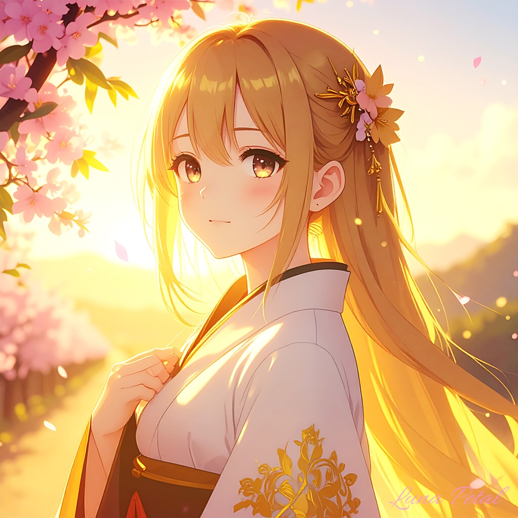 幻想少女 No.10「夕桜の少女 ― 幻想の春」