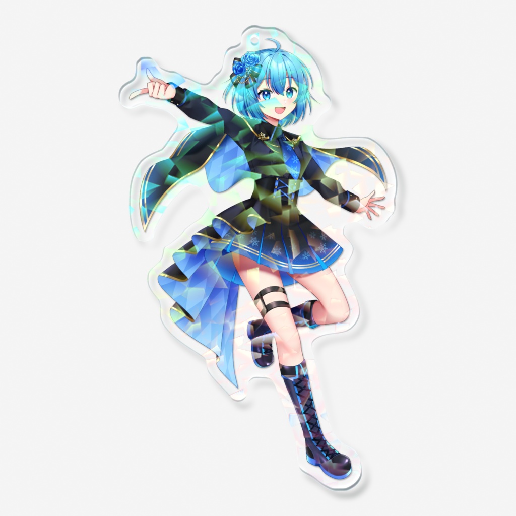 アイドルれいぞう子ホログラムアクリルキーホルダー