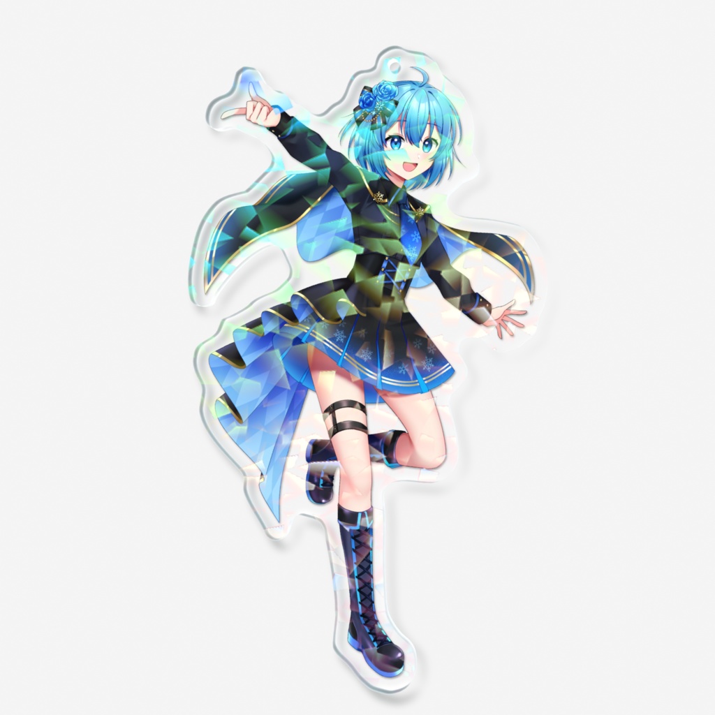 アイドルれいぞう子ホログラムアクリルキーホルダー