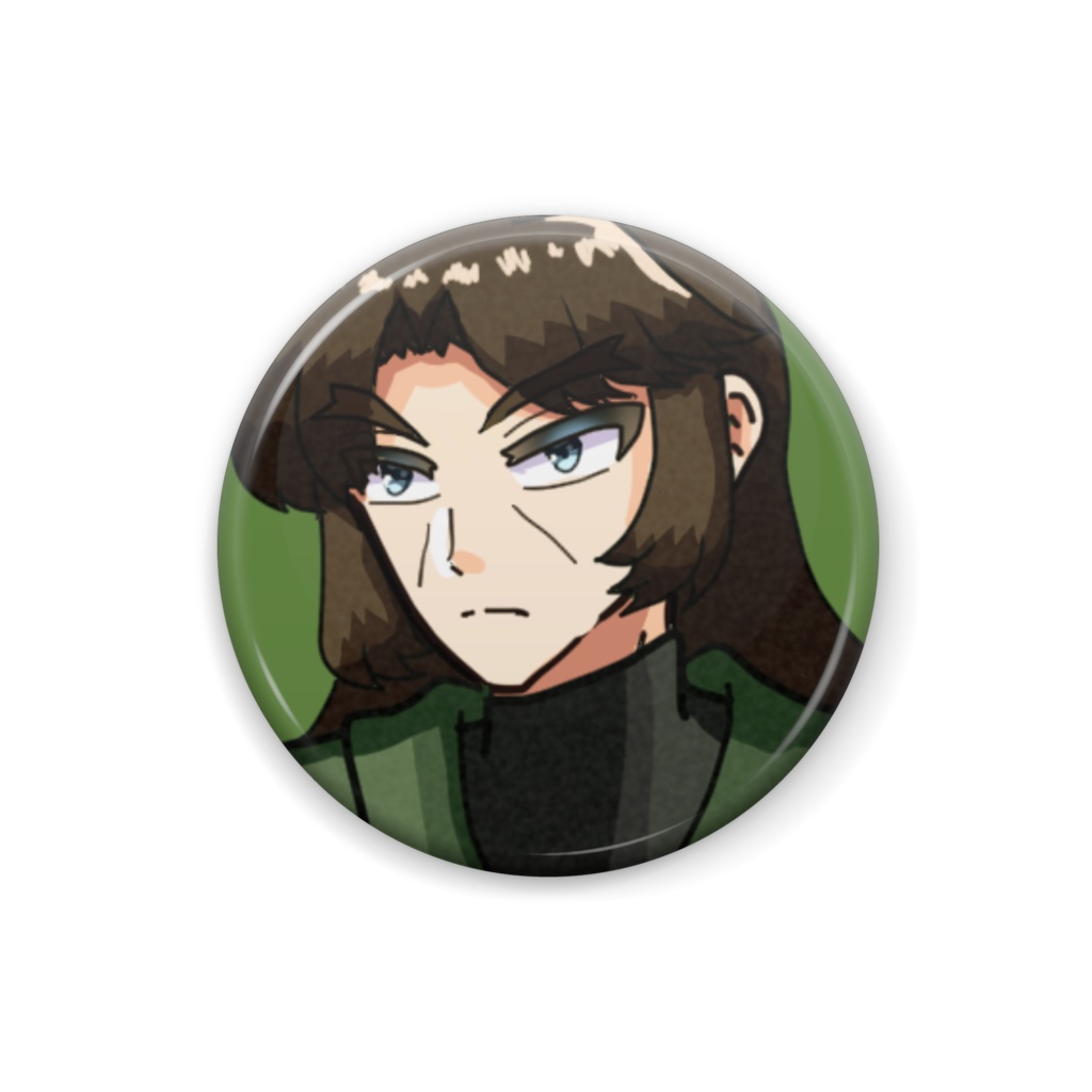 朧環、菊春、烏丸の缶バッジ