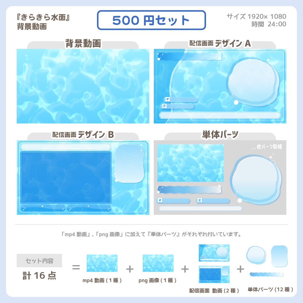 きらきら水面【背景動画】