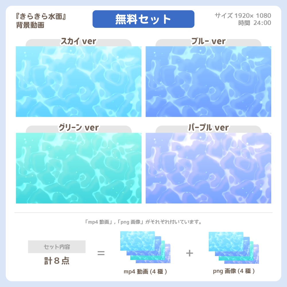 きらきら水面【背景動画】