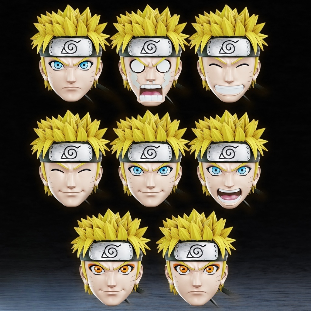 NARUTO Masks — 3Dプリント用STL（ポーズ付き）