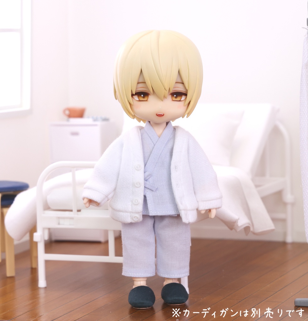 患者衣+スリッパ+前腕包帯