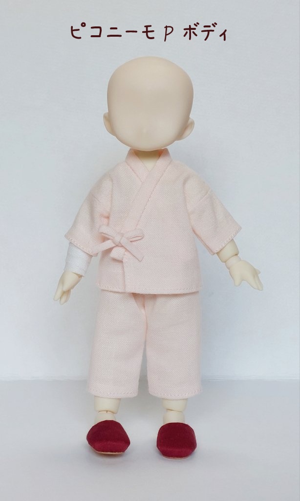 患者衣+スリッパ+前腕包帯