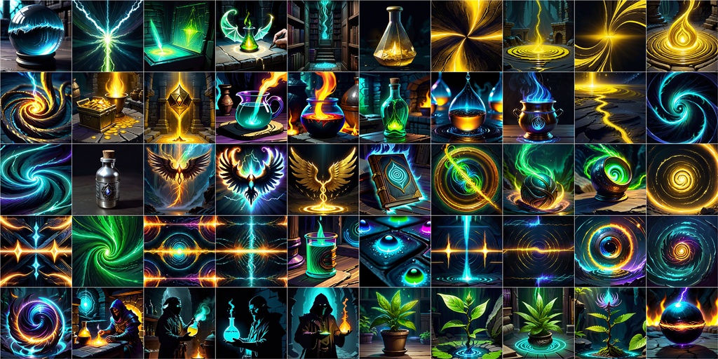 RPGアイコン素材セット(魔法・スキル1)