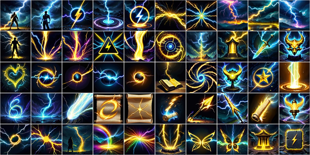 RPGアイコン素材セット(魔法・スキル1)