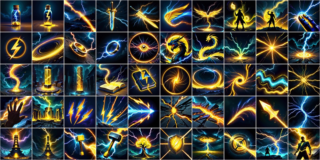 RPGアイコン素材セット(魔法・スキル1)