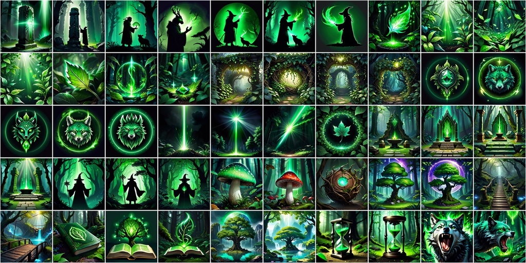 RPGアイコン素材セット(魔法・スキル1)