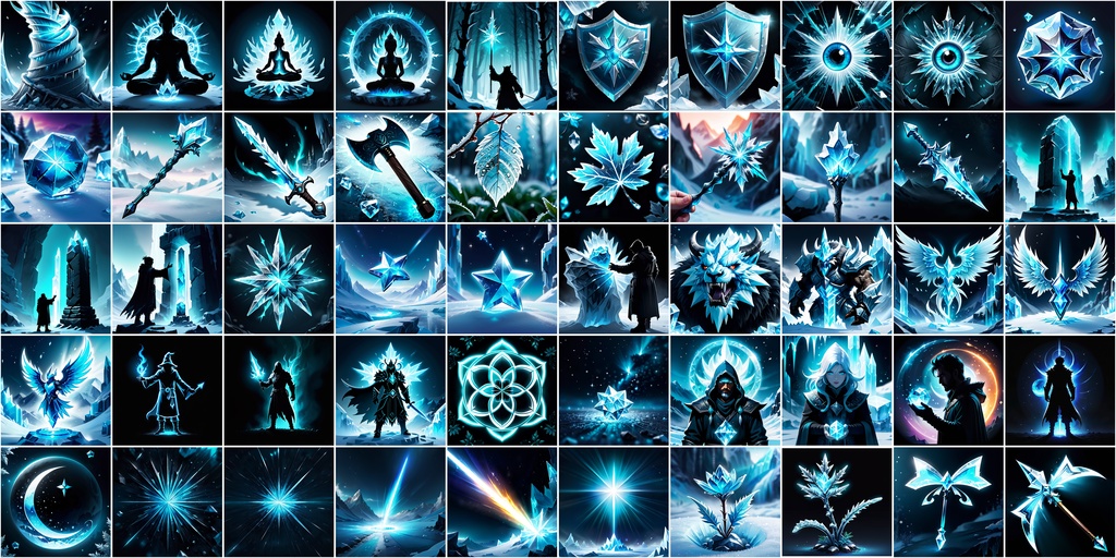 RPGアイコン素材セット(魔法・スキル1)