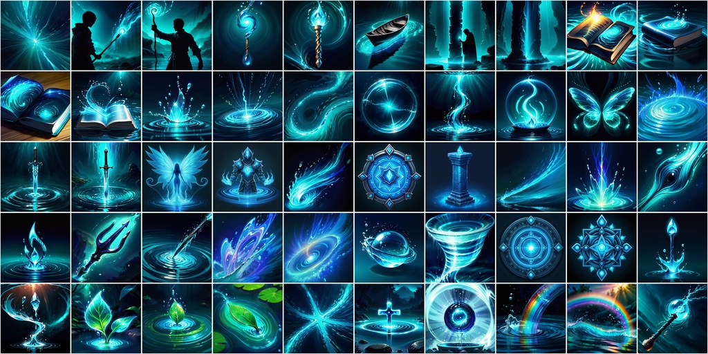 RPGアイコン素材セット(魔法・スキル2)