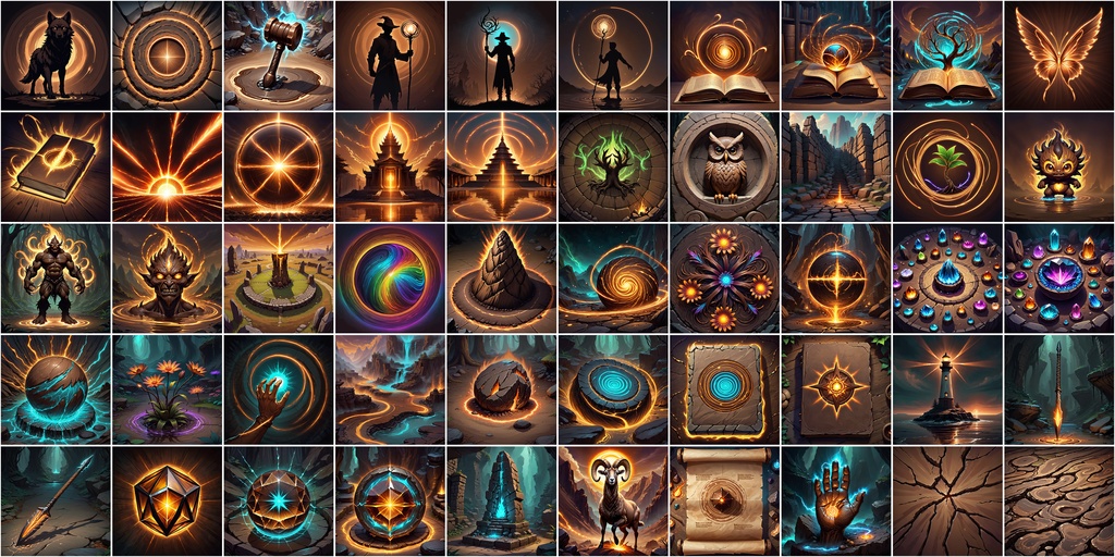 RPGアイコン素材セット(魔法・スキル2)