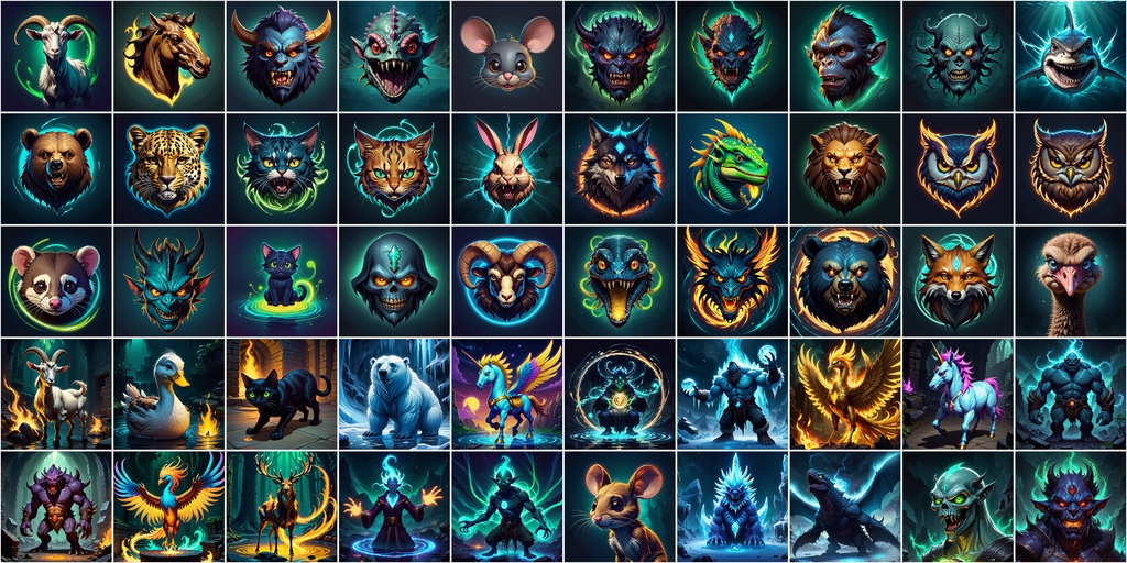 RPGアイコン素材セット(魔法・スキル2)