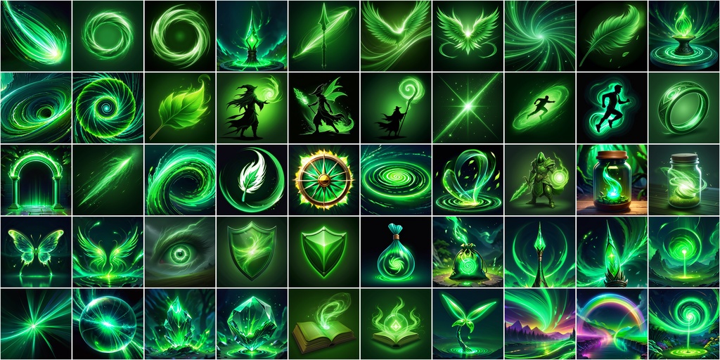 RPGアイコン素材セット(魔法・スキル2)