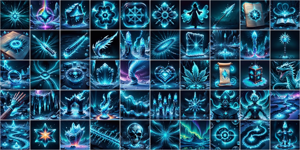 RPGアイコン素材セット(魔法・スキル2)