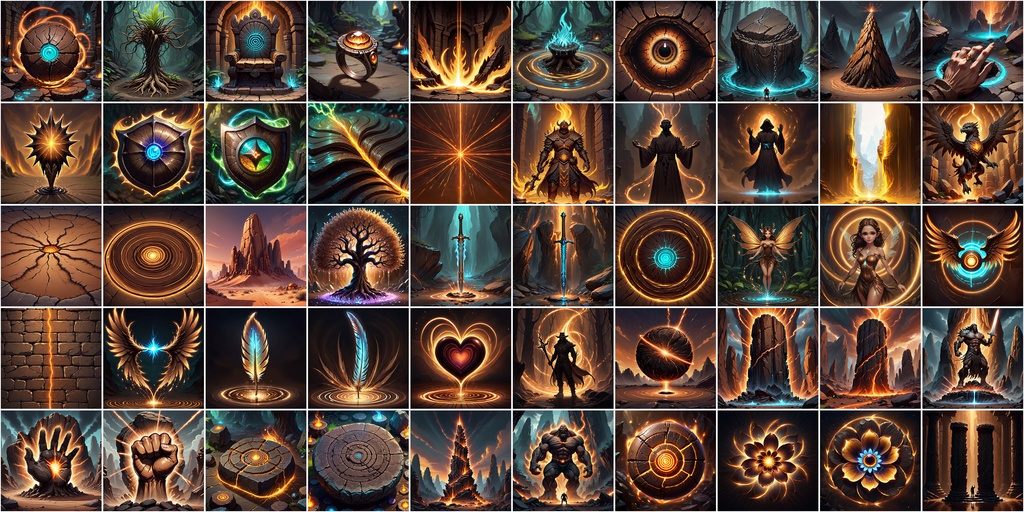 RPGアイコン素材セット(魔法・スキル2)