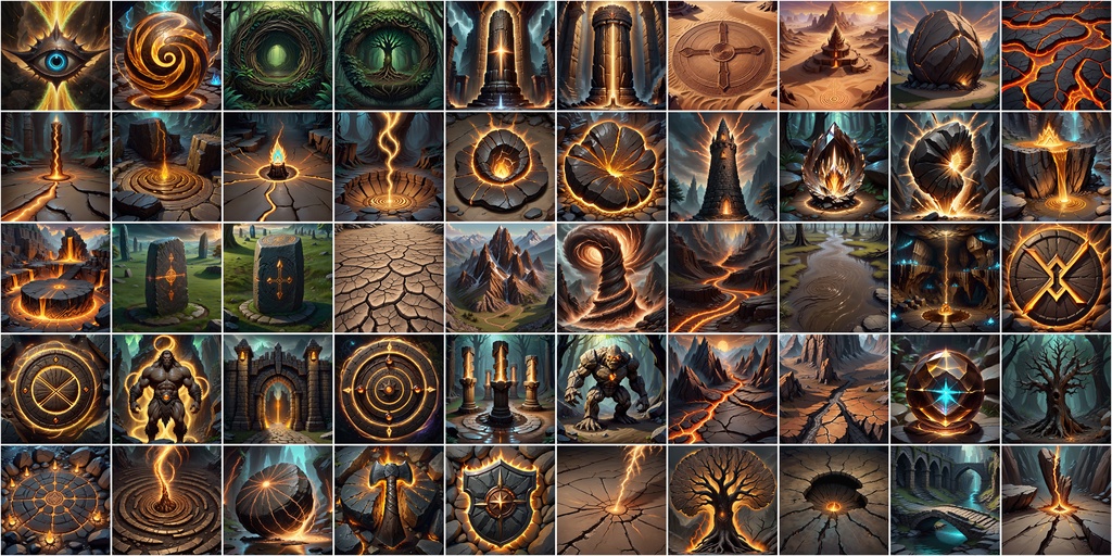 写実RPGアイコン素材セット(魔法・スキル1)