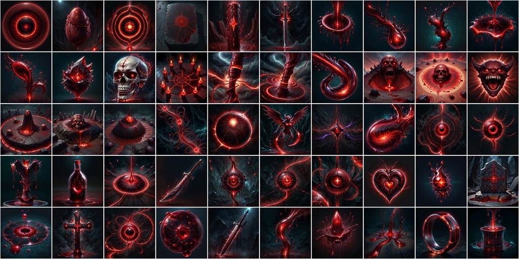 写実RPGアイコン素材セット(魔法・スキル1)