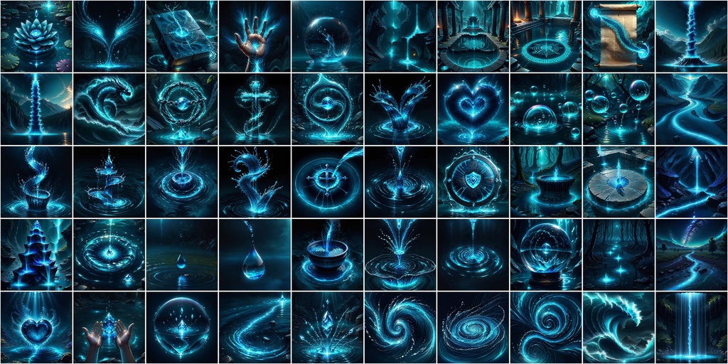 写実RPGアイコン素材セット(魔法・スキル1)