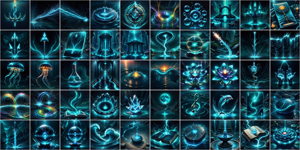 写実RPGアイコン素材セット(魔法・スキル1)