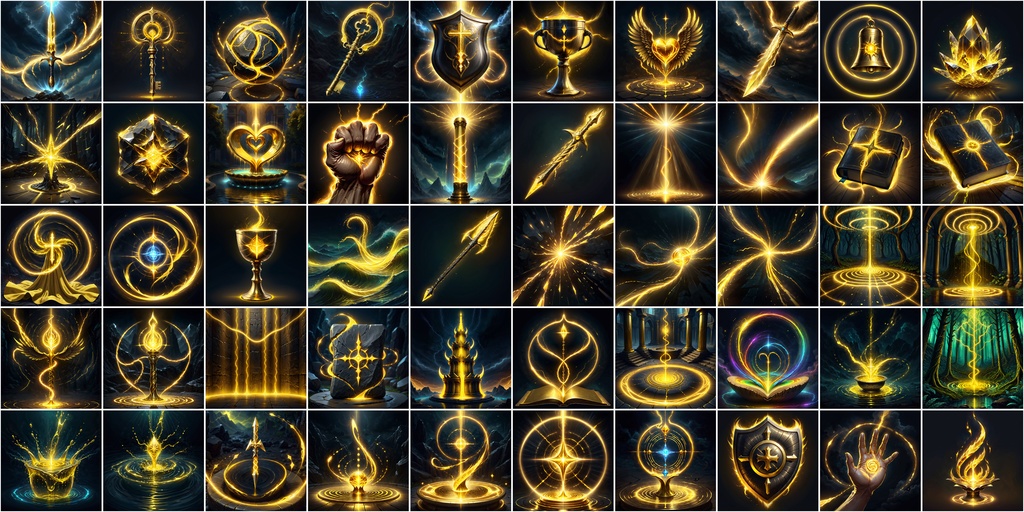 写実RPGアイコン素材セット(魔法・スキル1)