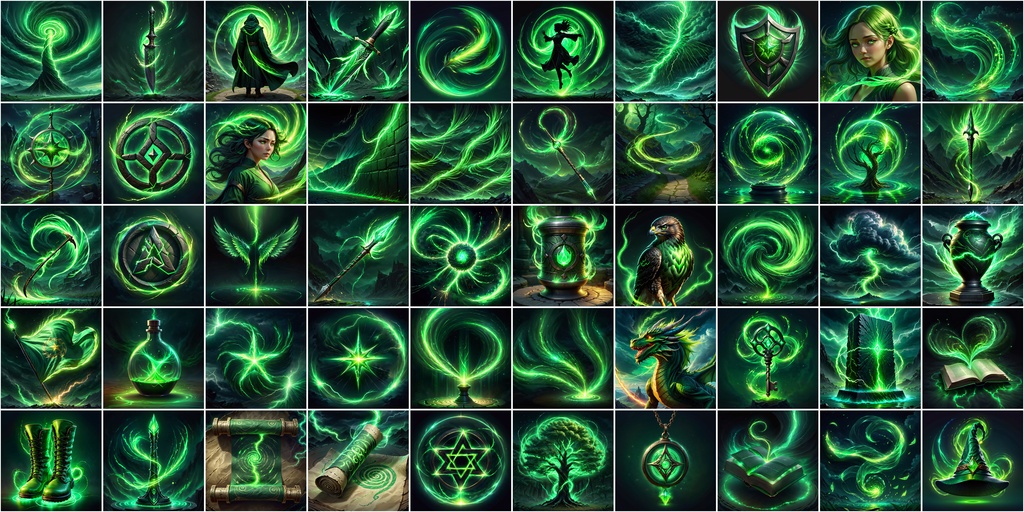 写実RPGアイコン素材セット(魔法・スキル1)