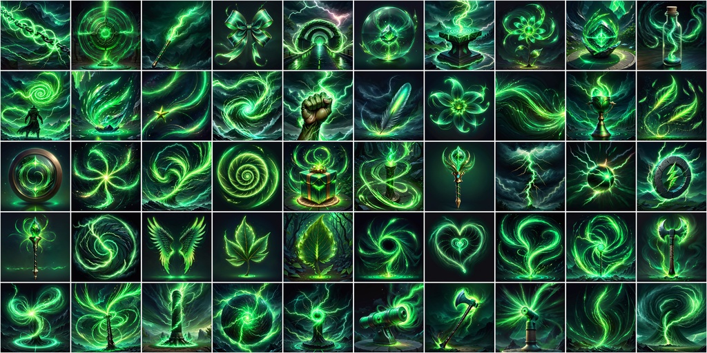 写実RPGアイコン素材セット(魔法・スキル1)