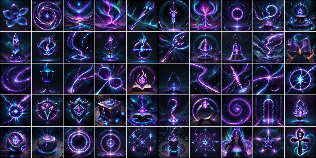 写実RPGアイコン素材セット(魔法・スキル1)